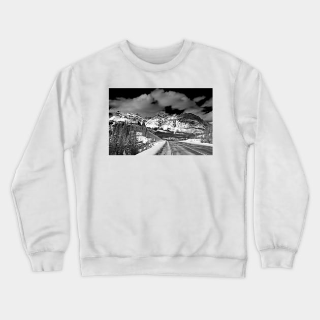 Icefields Parkway Rocky Mountains Canada Crewneck Sweatshirt by AndyEvansPhotos